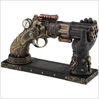 Pistolet rewolwer na stojaku Steampunk Veronese WU76919YA